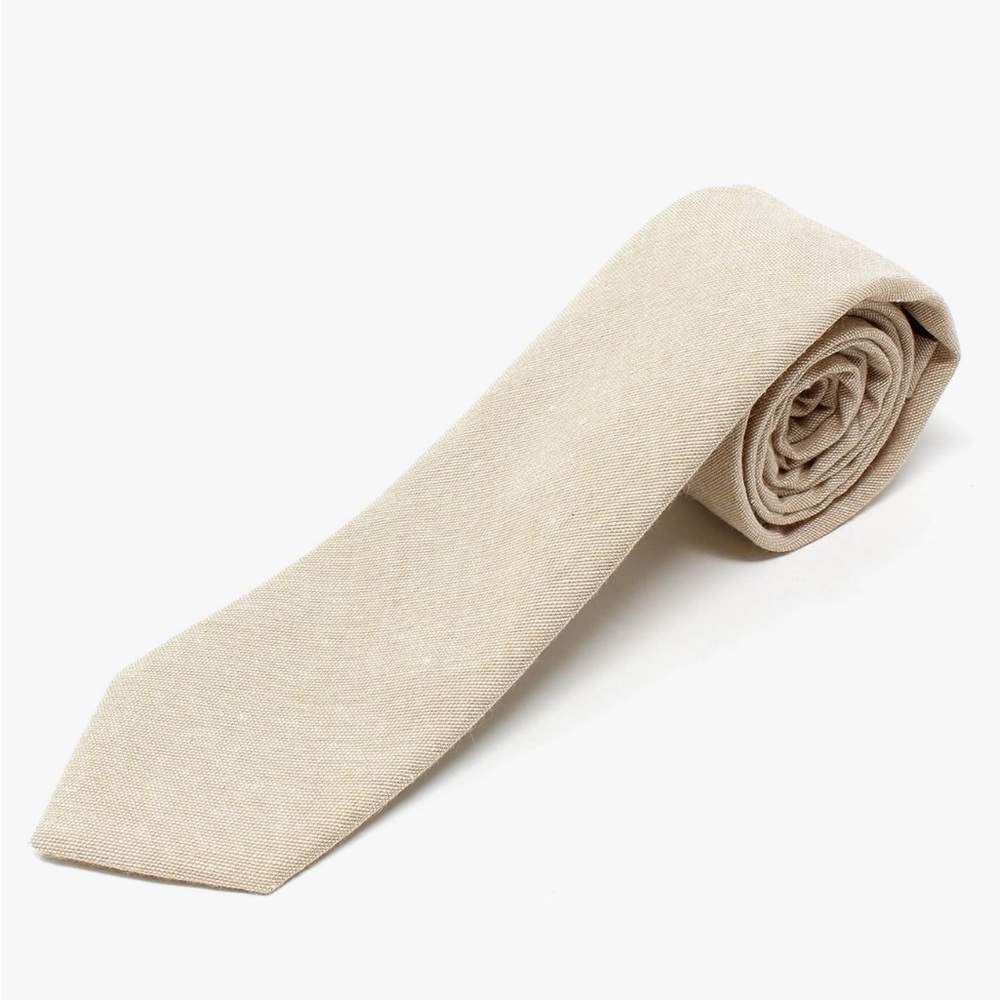 Hi-tie designer champagne neck tie NWT